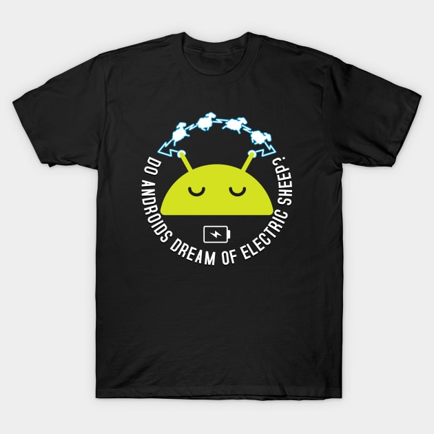 androids and sheep T-Shirt by Maxsomma